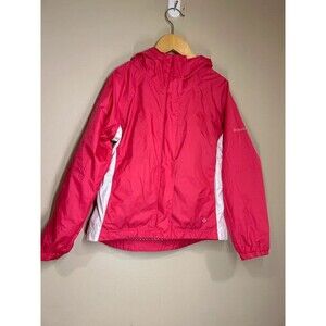 Columbia Sportswear Girls 7/8 MED Pink White Light Jacket Fall